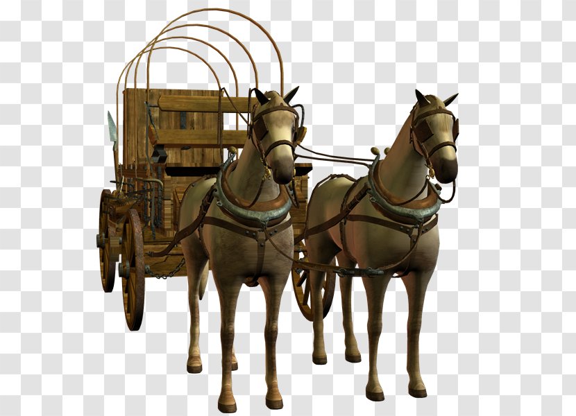 Horse Mule Chariot Carriage Wagon - Vehicle - Carruaje Transparent PNG