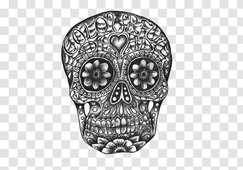 Calavera Skull Art Stencil Transparent PNG