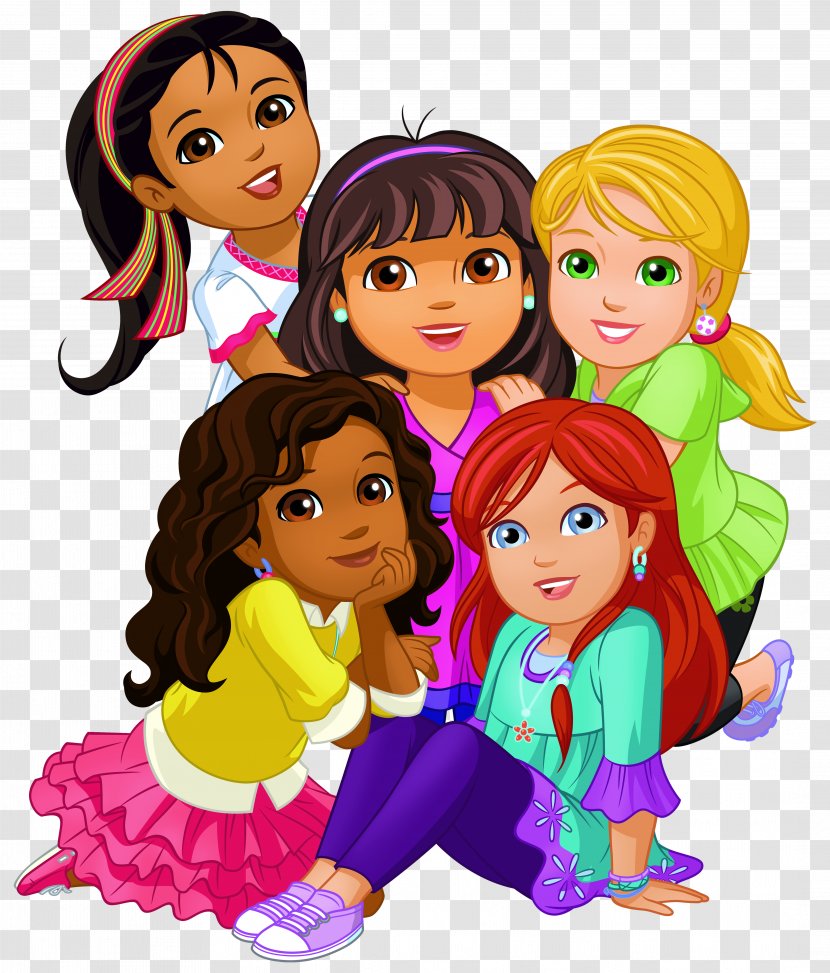 Dora And Friends: Into The City! Explorer Cartoon Clip Art - Silhouette - Friends Transparent PNG