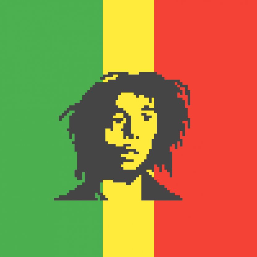Minecraft Bob Marley Pixel Art Bead - Cartoon Transparent PNG