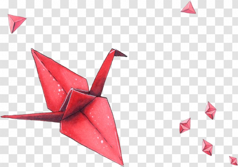 Origami Crane - Craft - Carmine Creative Arts Transparent PNG