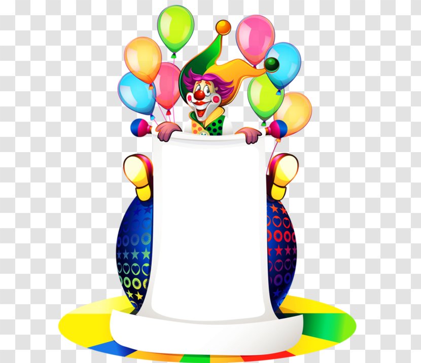 Paper Birthday Clip Art - Clown Label Transparent PNG