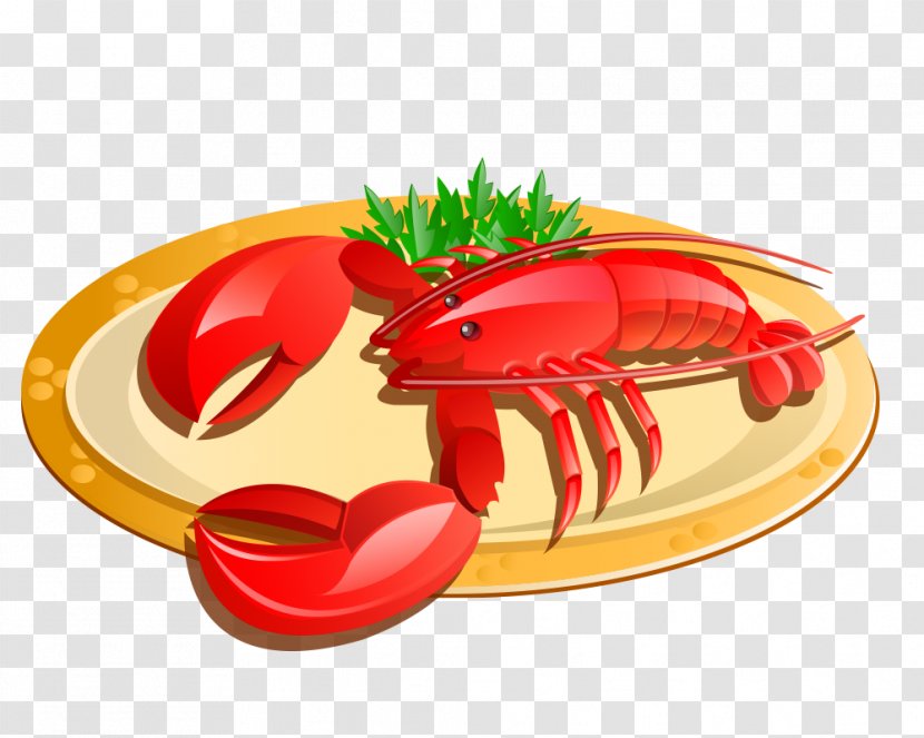 Lobster Crab Seafood Clip Art - Vegetable - Delicious Transparent PNG