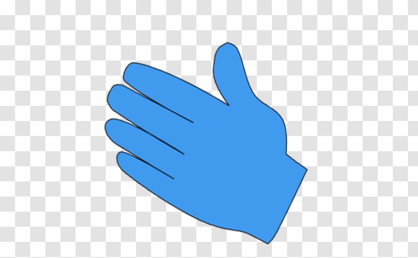 Thumb Hand Model Clip Art Glove - Electric Blue - Tsa Map Transparent PNG
