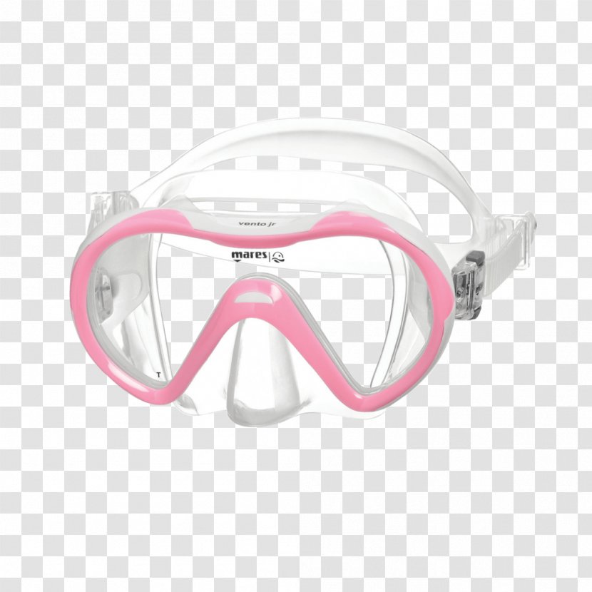 Diving & Snorkeling Masks Underwater Mares Swimming Fins - Pink - Mask Transparent PNG