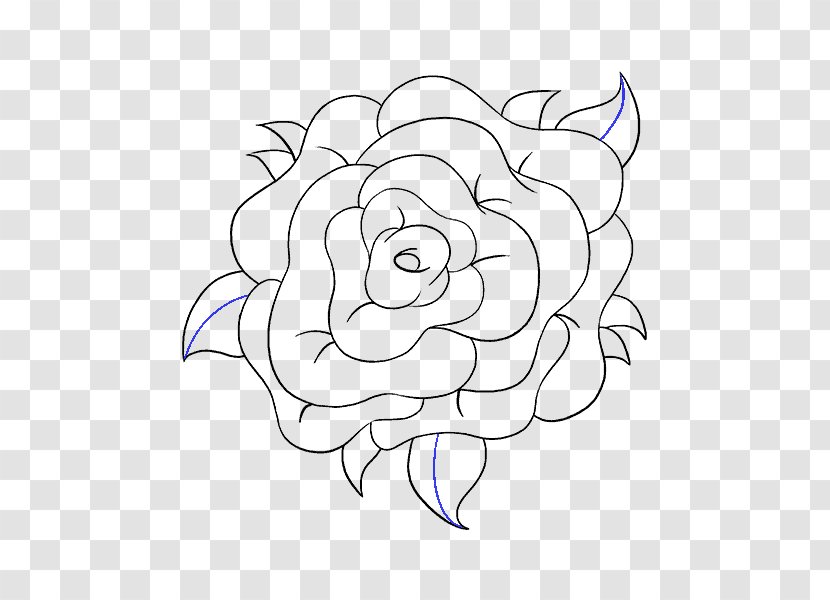 Drawing Rose Sketch Image Line Art - Silhouette Transparent PNG