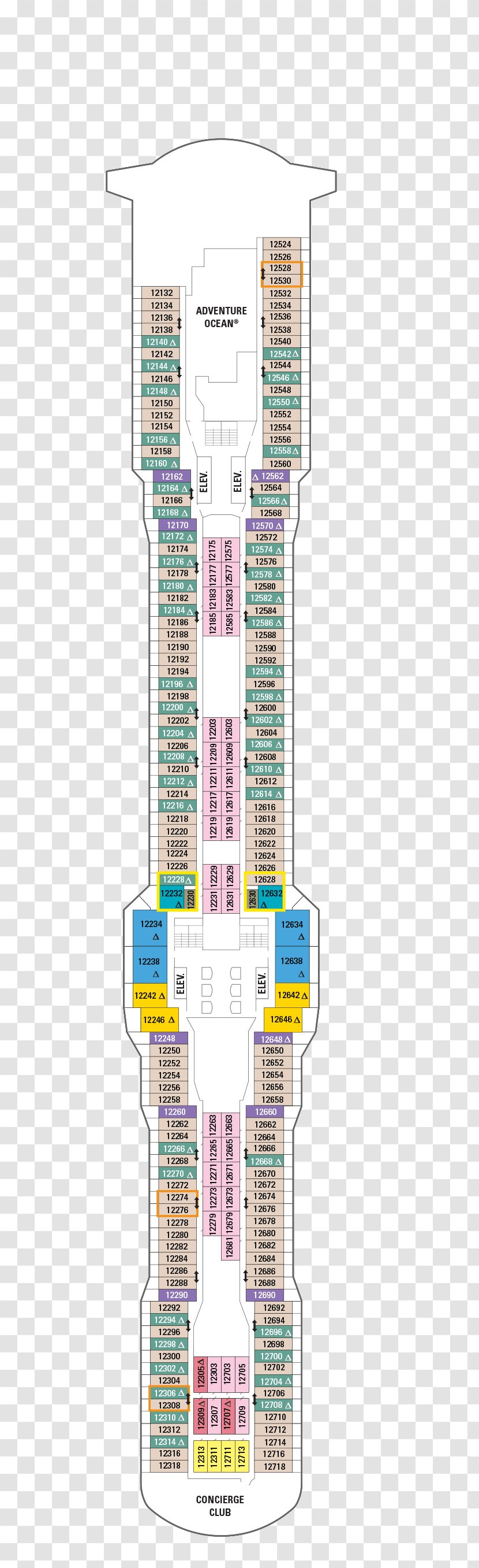 MS Ovation Of The Seas Cruise Ship Anthem Royal Caribbean International Deck - Diagram Transparent PNG