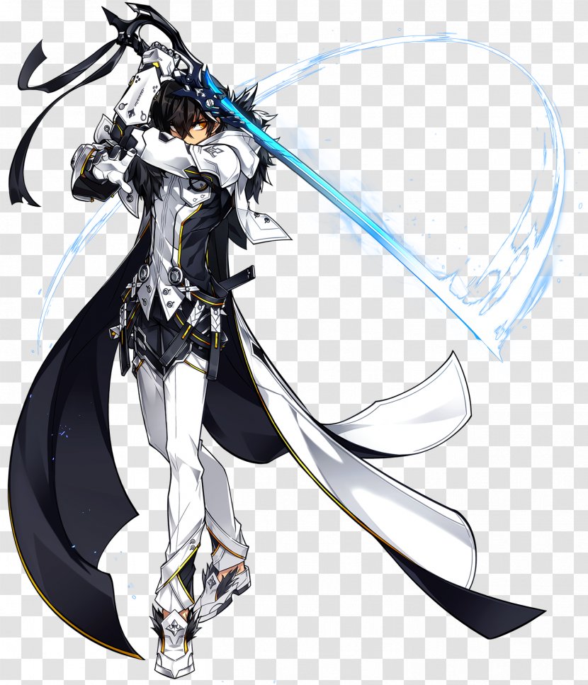 Raven Elsword Blade Weapon - Silhouette Transparent PNG