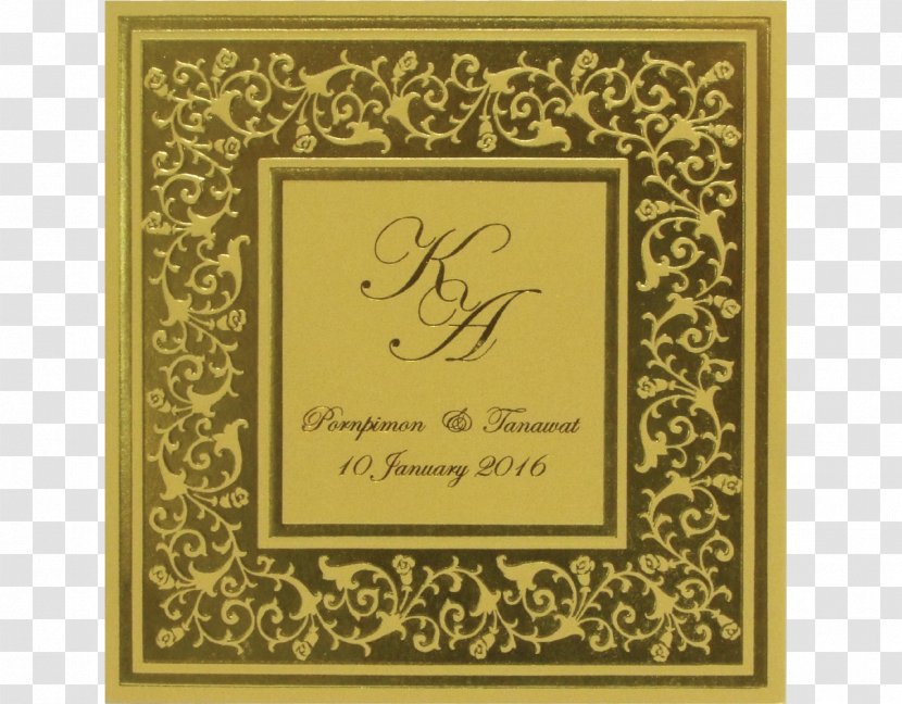 Wedding Invitation Calligraphy Envelope 3-fold - Grace Transparent PNG