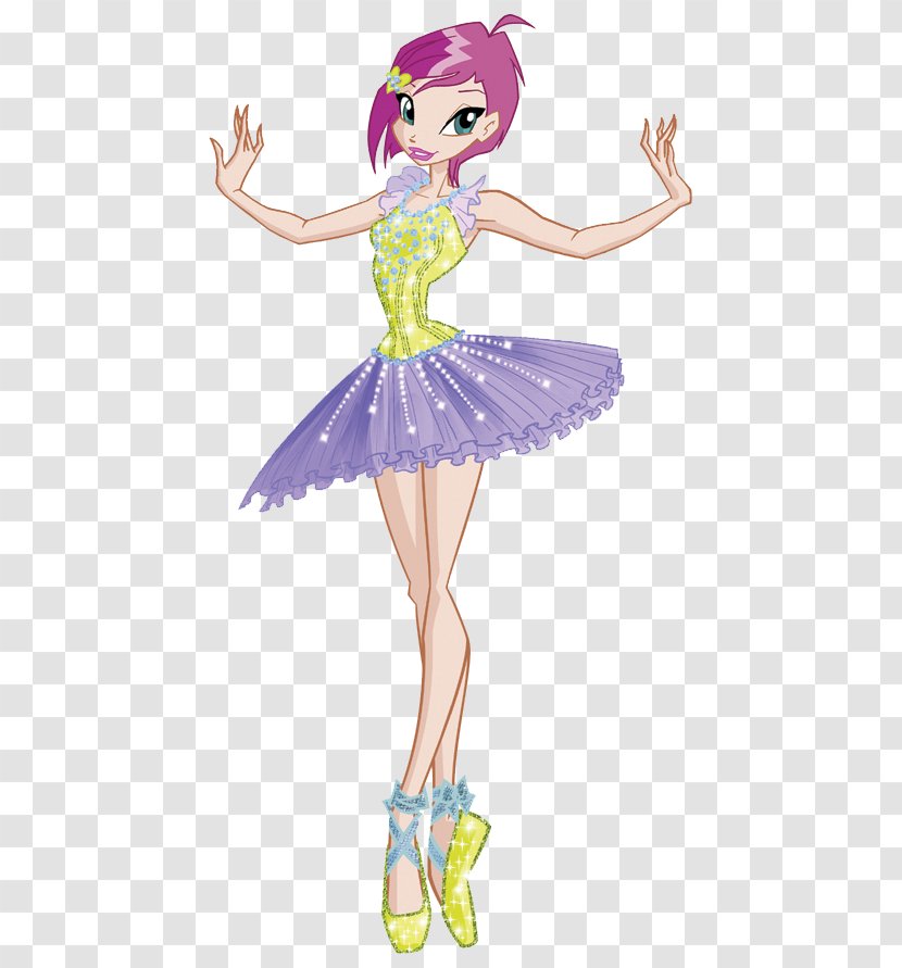 Tecna Bloom Stella Aisha Flora - Cartoon - Ballet Transparent PNG