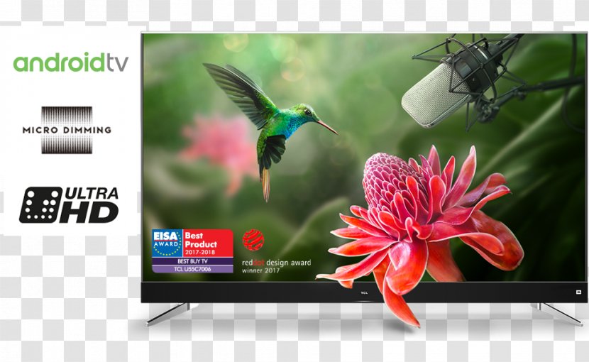 TCL C7006 Ultra-high-definition Television Smart TV 4K Resolution LED-backlit LCD - Bird - 70 Discount Transparent PNG