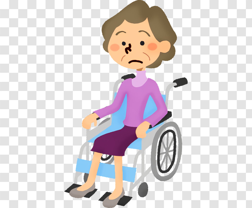Wheelchair Cartoon Sitting Riding Toy Vehicle Transparent PNG
