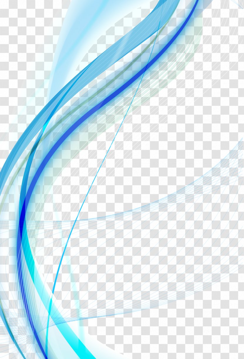 Blue Euclidean Vector Line - Material - Technology Transparent PNG
