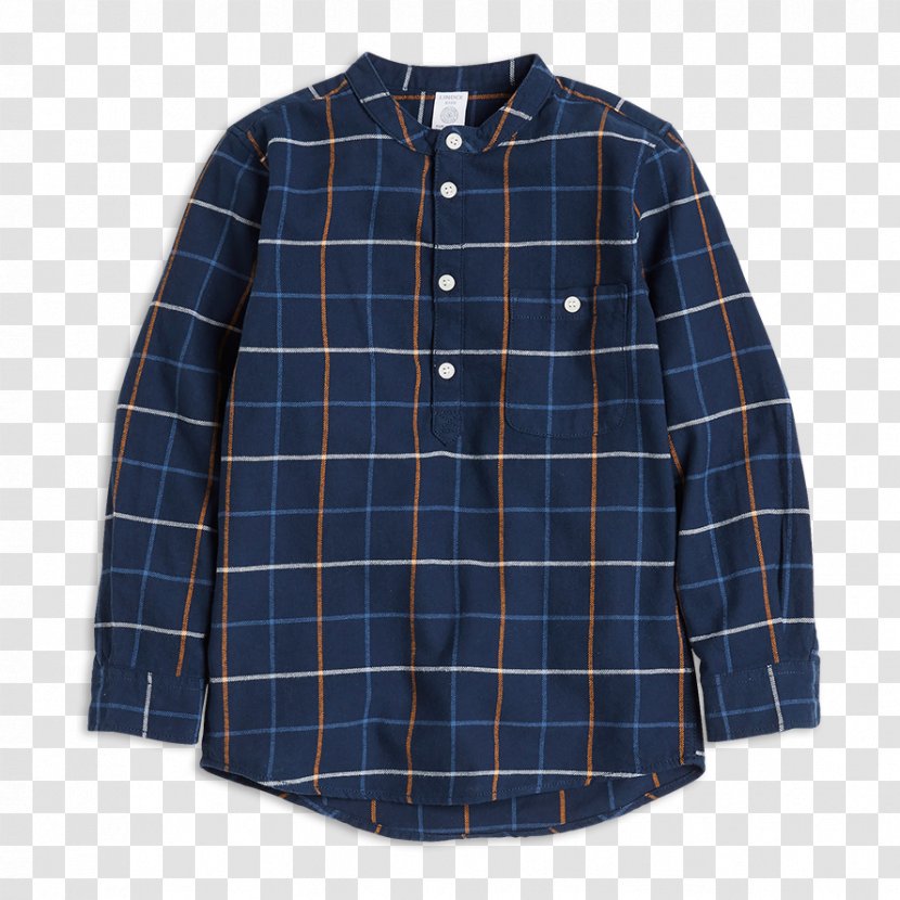 Sleeve Tartan Shirt Button Barnes & Noble - Plaid Transparent PNG