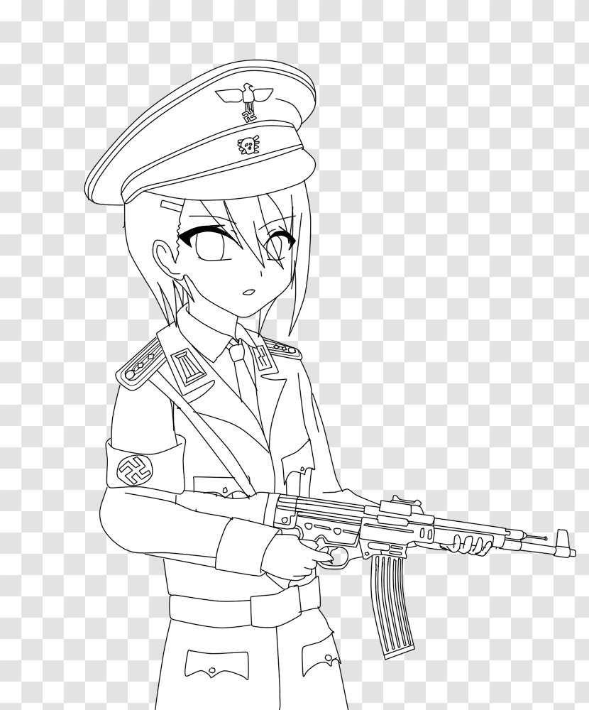 Line Art Sketch - Artwork - Waffen Ss Transparent PNG