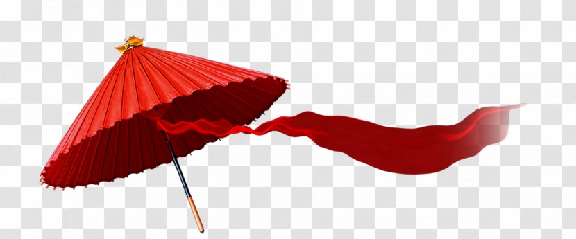 China Oil-paper Umbrella Red - Designer - Chinese Transparent PNG