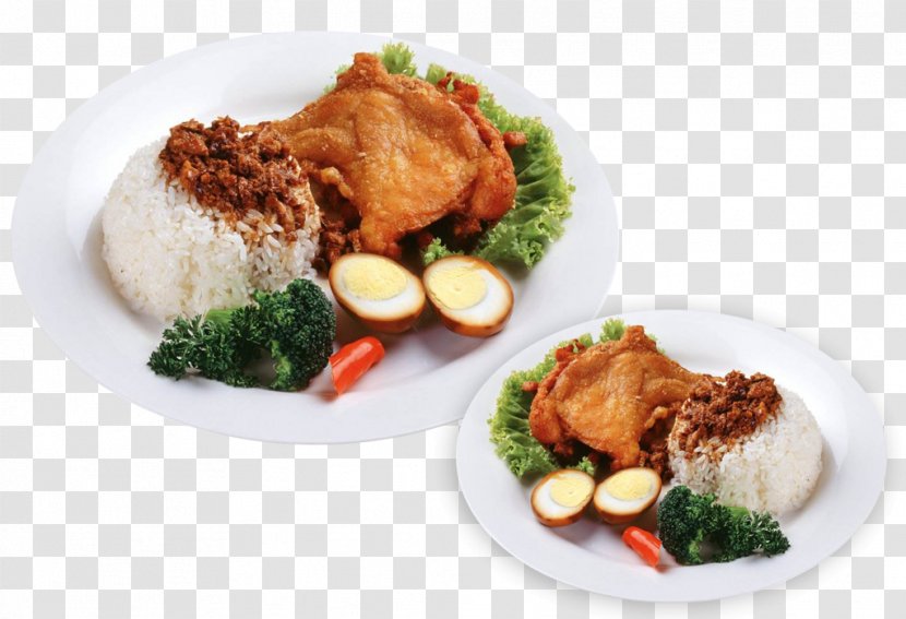 Fried Chicken Rice Omurice Bento - Lunch - Then The Steak Transparent PNG