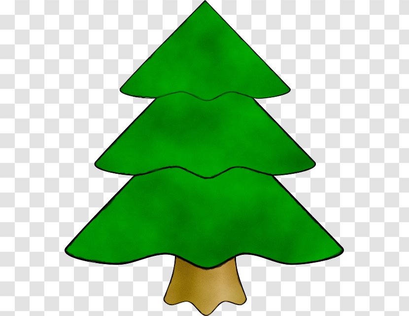 Christmas Tree Watercolor - Ornament - Plant Transparent PNG