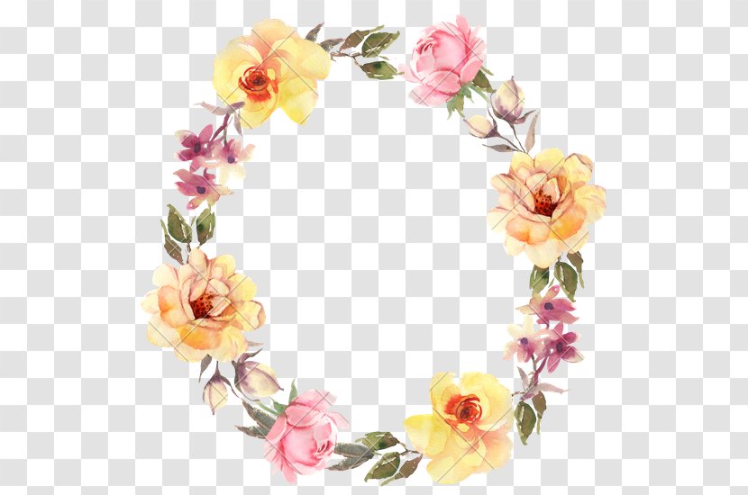 Flower Wreath Rose Stock Photography Clip Art - Bohemianism - Watercolor Flowers Transparent PNG