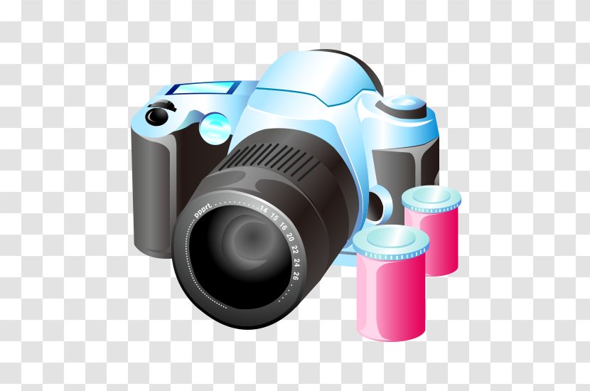 Photographic Film Camera Photography Icon - Cameras Optics - Vector Cartoon Material Travel Transparent PNG