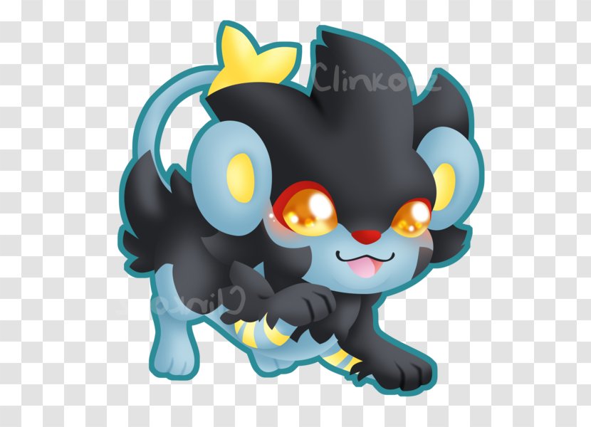 Cat Pokémon Platinum Luxray Fan Art - Watercolor Transparent PNG
