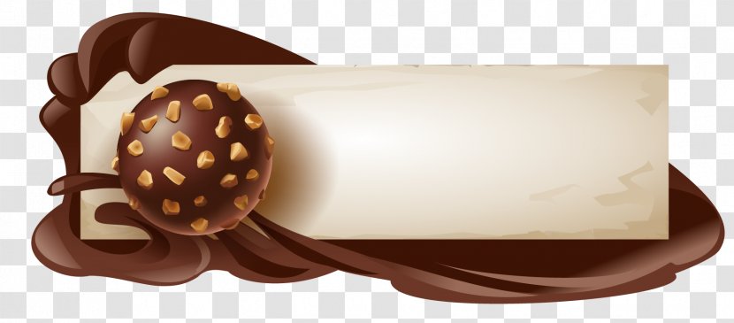 Chocolate Banner Euclidean Vector - Confectionery - Clever Title Column Transparent PNG