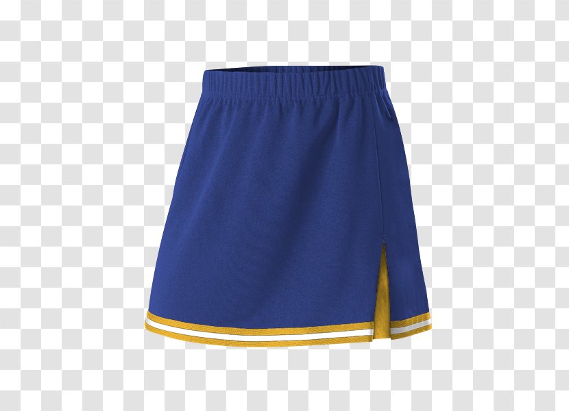Skort Trunks Blue Shorts Skirt - Electric - Cheerleading Uniform Transparent PNG