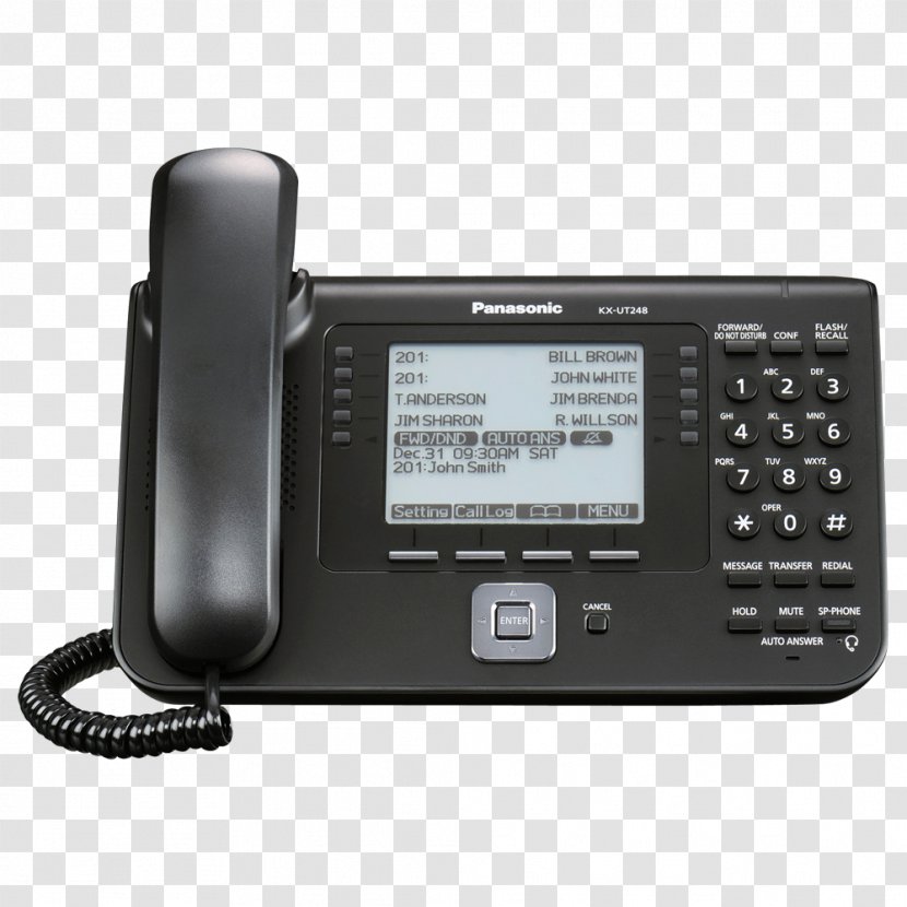 Panasonic KX-UT248NE Executive SIP Phone VoIP Session Initiation Protocol KX-UT248-B Sip - Kx - Telephone Transparent PNG