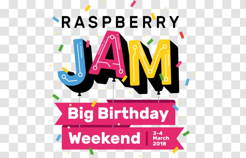 Raspberry Pi Fruit Preserves Birthday Party - Logo - Weekend Transparent PNG