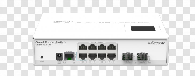 MikroTik Gigabit Ethernet Network Switch Router Small Form-factor Pluggable Transceiver - Computer - Wireless Transparent PNG