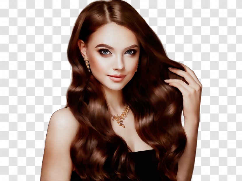 Hair Face Hairstyle Long Beauty - Chin Coloring Transparent PNG