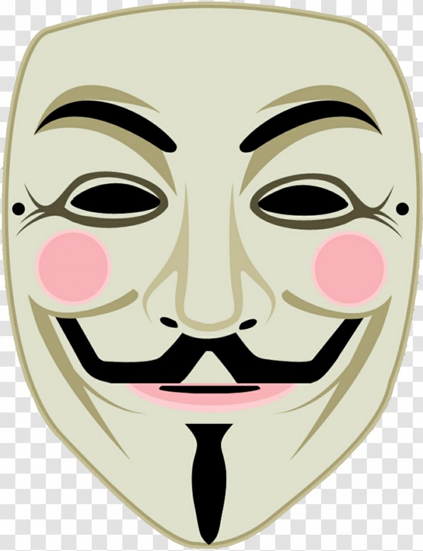 Gunpowder Plot Guy Fawkes Mask V For Vendetta Anonymous Transparent PNG
