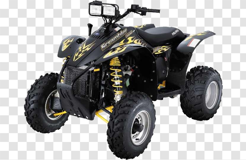 Car Yamaha Motor Company All-terrain Vehicle Polaris Industries Motorcycle - Tire - Vehiculo Transparent PNG