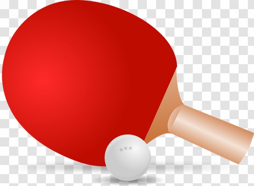 Play Table Tennis Racket Clip Art - Healthy Red Transparent PNG