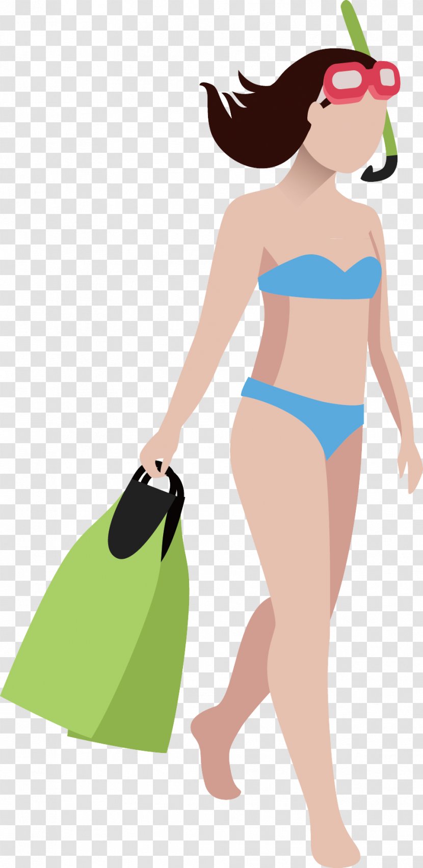 Clothing Swimwear Bikini Cartoon Clip Art - Fashion Illustration Maillot Transparent PNG