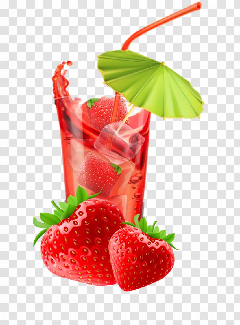 Cocktail Screwdriver Tequila Sunrise Juice Martini - Strawberries Transparent PNG