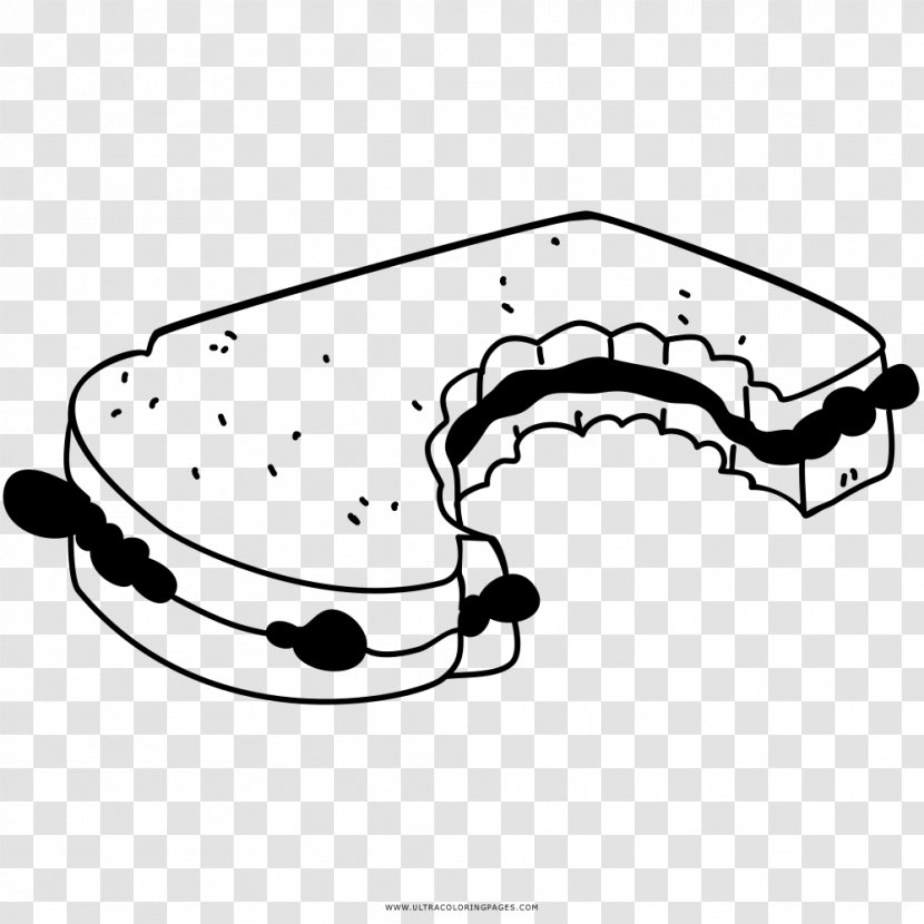 Coloring Book Black And White Drawing Sandwich - SANDUICHE Transparent PNG