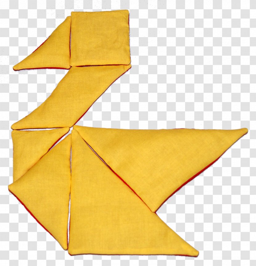 Tangram Textile Puzzle Tutorial - Triangular Pieces Transparent PNG