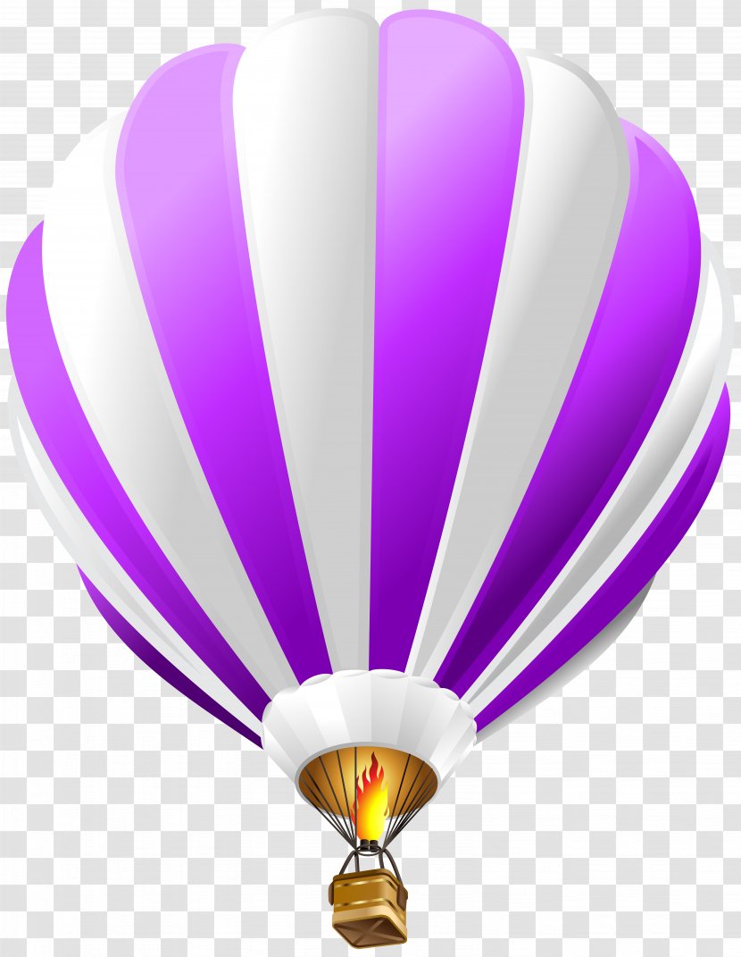 Hot Air Balloon Paper Blue Clip Art - Purple Transparent Image Transparent PNG
