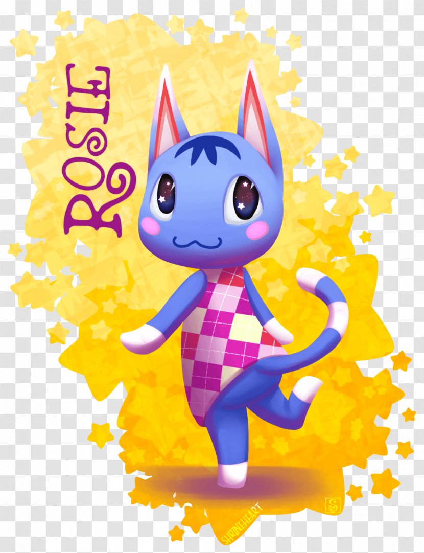 Animal Crossing: Pocket Camp Cat DeviantArt Drawing - Yellow Transparent PNG