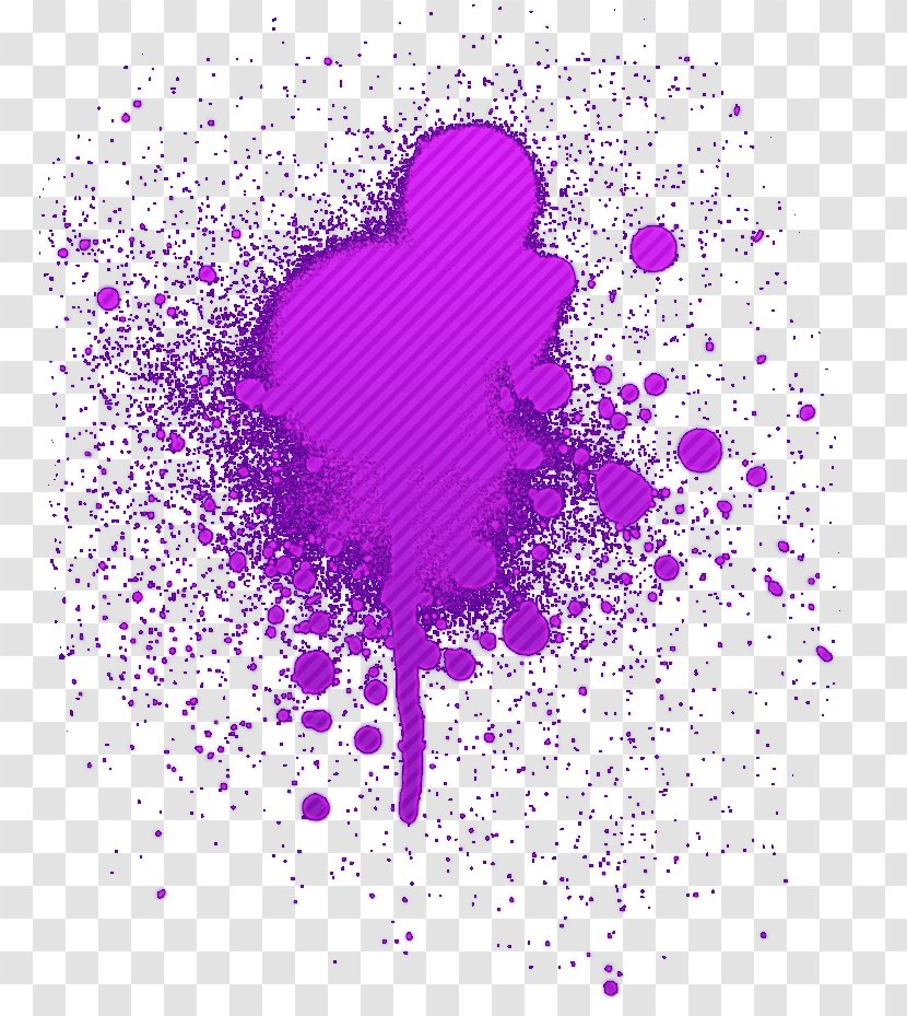 Stain Watercolor Painting Ink - Silhouette - 7 Transparent PNG