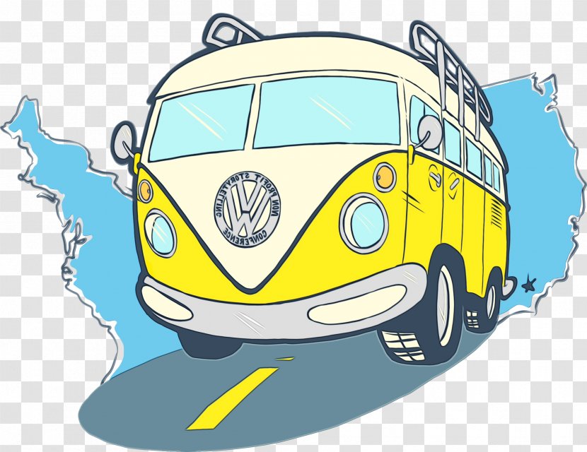 Motor Vehicle Transport Mode Of Cartoon - Wet Ink - Yellow Samba Transparent PNG