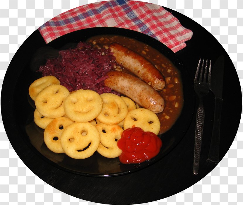 Bratwurst Breakfast Sausage Full Falukorv - Meal Transparent PNG