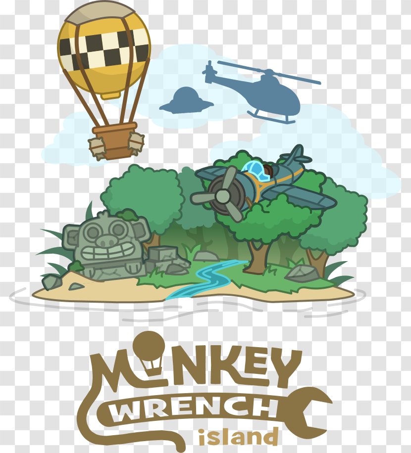Poptropica Monkey Wrench Spanners Island - Flower Transparent PNG