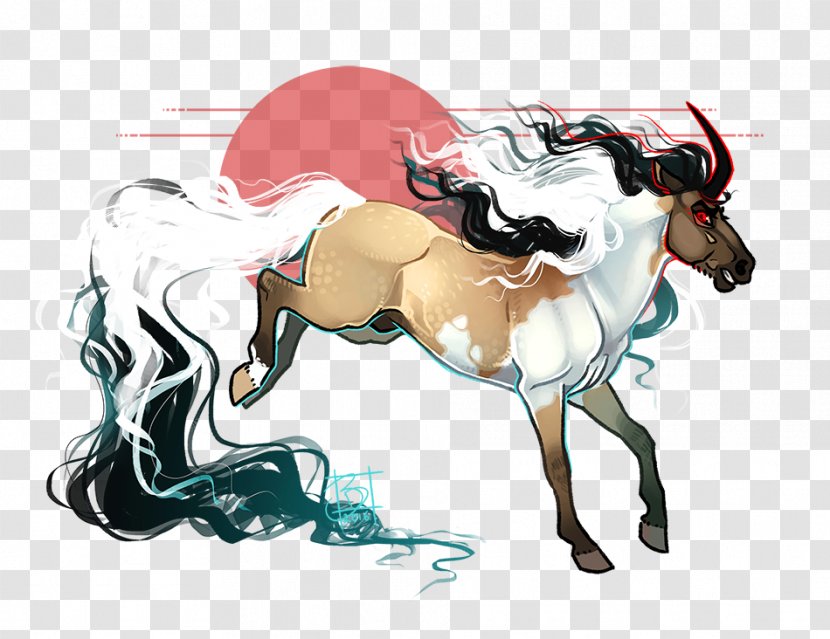 Mustang Pony Stallion Halter Mane - Cartoon Transparent PNG