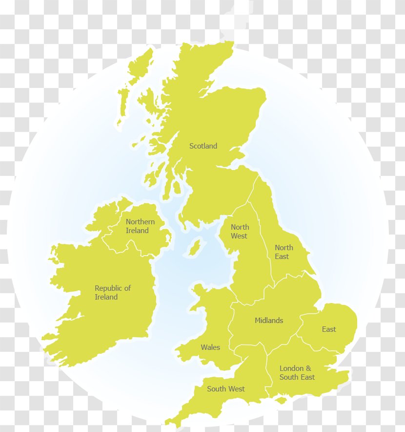 England British Isles Vector Map - Yellow - Men And Women Marry Transparent PNG