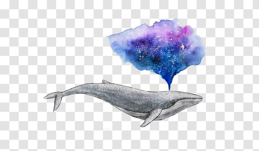 Watercolor Painting Drawing Whale Art - Water Transparent PNG