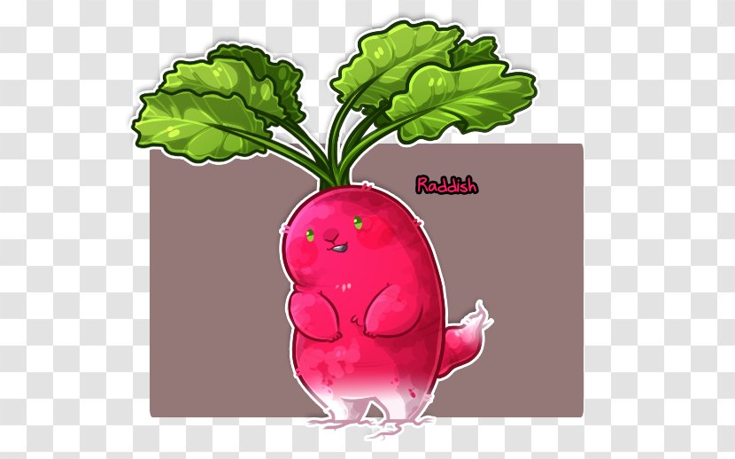 Radish Fruit Cassava Pink Potato Cartoon - Flower - Thaat Transparent PNG