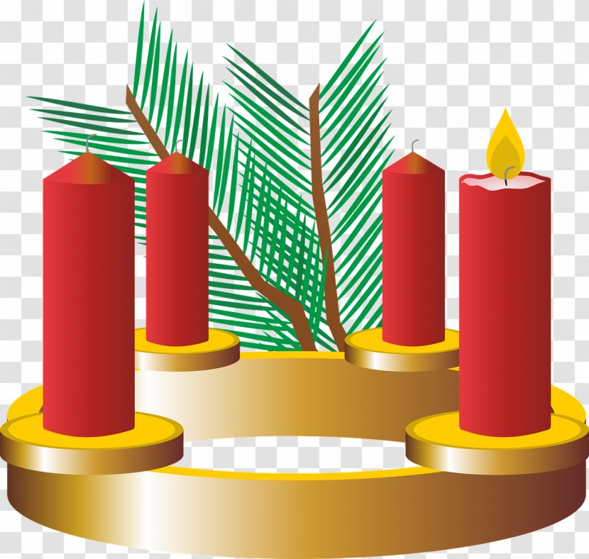 Santa Claus Advent Wreath Candle Sunday Transparent PNG