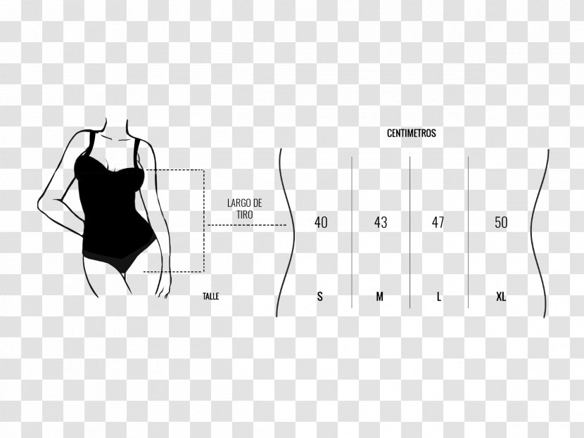 Talla One-piece Swimsuit Unit Of Measurement Tankini Sleeve - Cartoon - Talles Transparent PNG